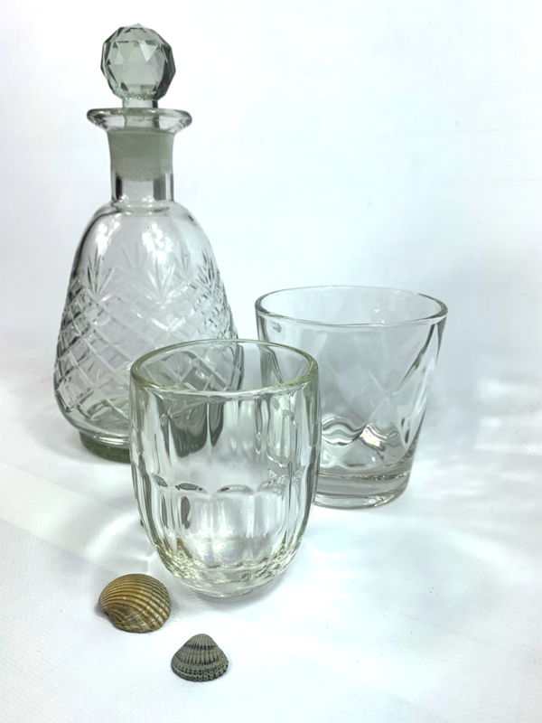 Wein- und Wasserglas Kelch - frz. Glasmanufaktur