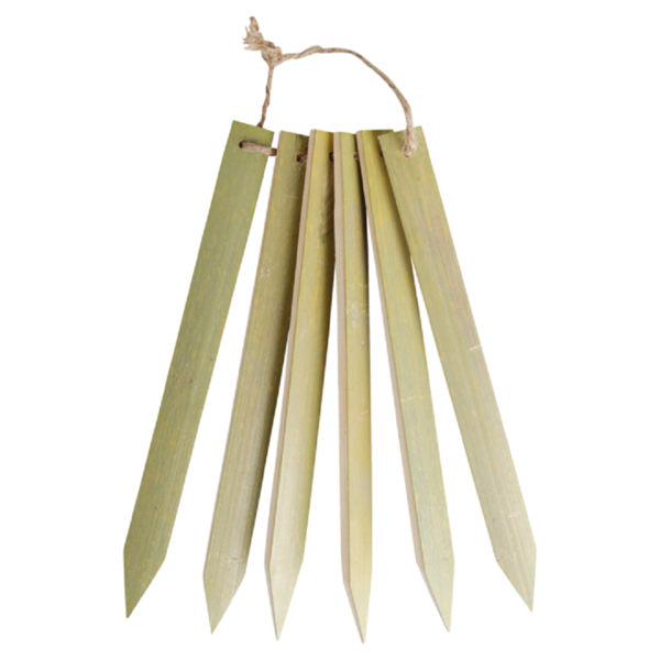 Bambus-Pflanzschilder Set mit 6 Stück